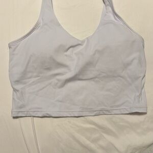 Women's White V Neck Top